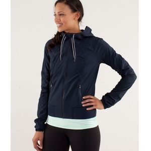 LULULEMON Street to Studio Navy Blue Hooded Jacket